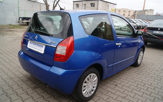 Citroen C2 cena 11900 przebieg: 141655, rok produkcji 2008 z Zalewo małe 562